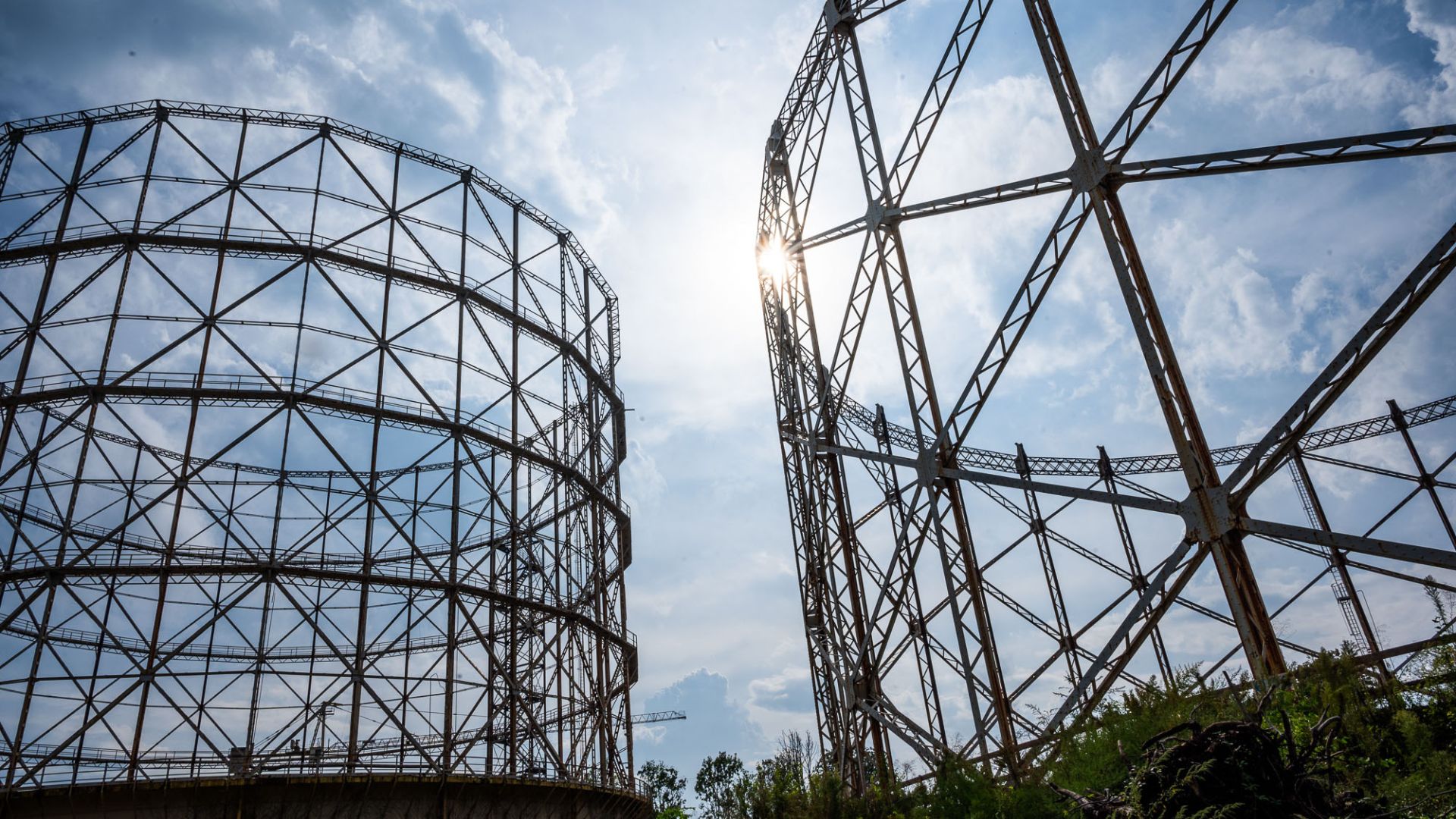 Gasometers in Milano Bovisa